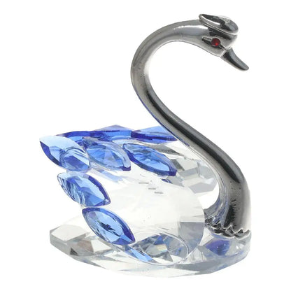 Beautiful Glass Home Decoration, Cute Swan Statue, Home Decoration, Dining Table Family Collection Gift, Home Crystal Decoration