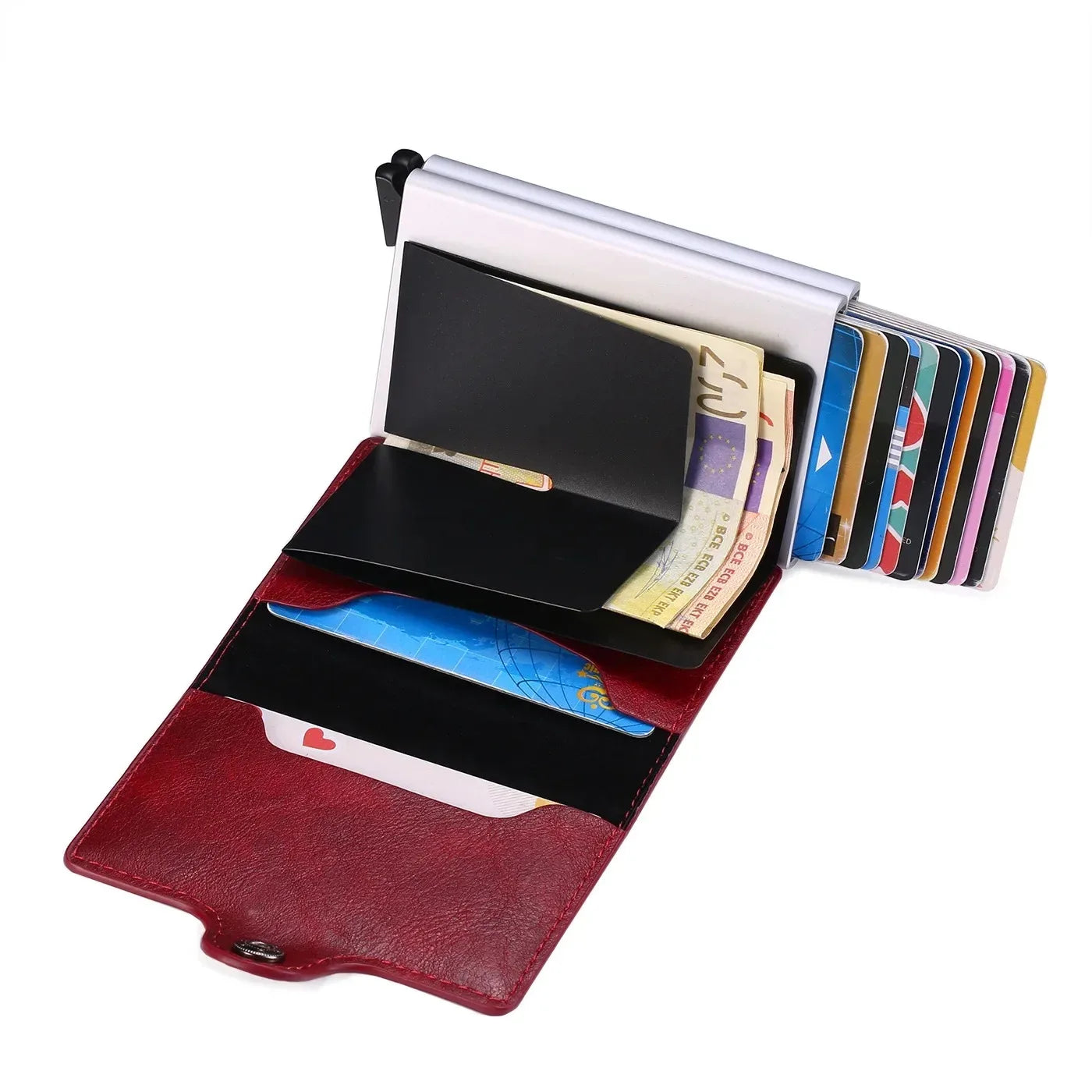 Anti Rfid Blocking Men Wallets with Custom Name Carbon Fiber Mini Wallet Large Capacity Card Holders Small Money Bag Male Purses