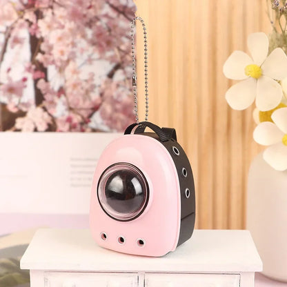 Labubu Doll Canvas Backpack Simulation Pet Bag for 15/17cm Dolls Cute Doll Accessories