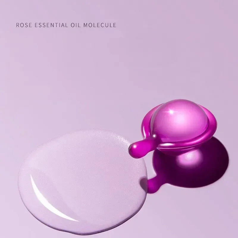 30Pcs Rose Essential Oil Vitamin Capsules Supple Dry Hair Keratin Plant Complex Oil Dry Damaged Hair Repair Female Silky Serum