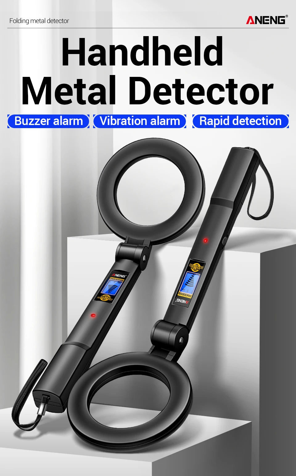 Metal Detectors ANENG DM3005B Handheld Portable High Sensitivity Metal Detector Underground Underwater Metal Finder Test Tools