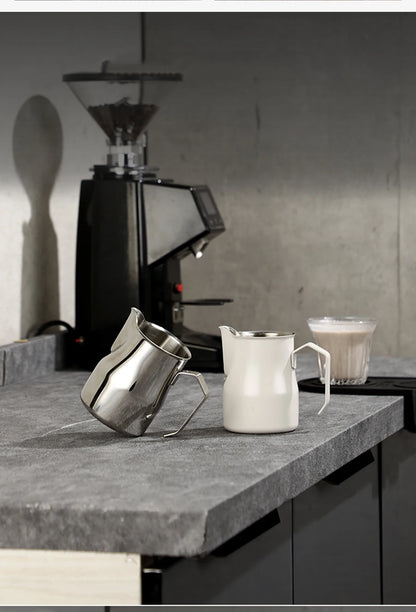 350/500/700ml Stainless Steel Milk Jug Frothing Pitcher Milk Espresso Machine Cappuccino Latte Frothing Pitcher Barista Milk Jug