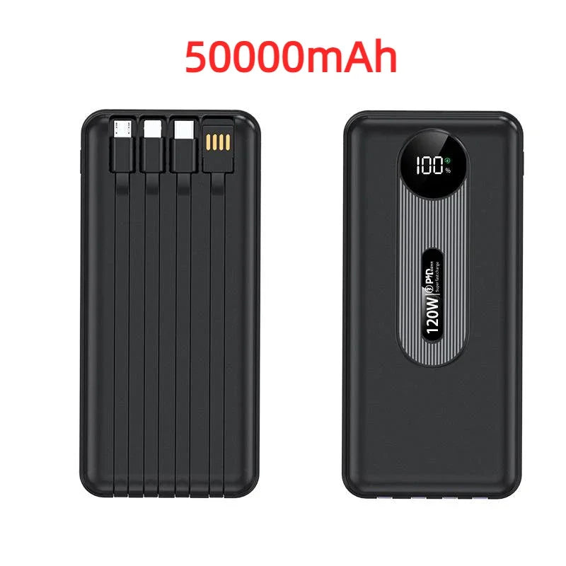 200000mAh 120W Mobile Power Bank Ultra Fast Charging Digital Display Battery Large Capacity Suitable For iPhone Huawei Xiaomi