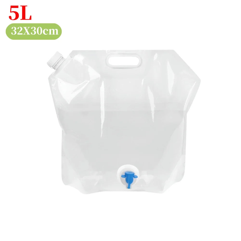 5 L Water Container with Faucet Water Carrier Canister Large Capacity Water Bottle Water Can Bucket Food Grade Water Container