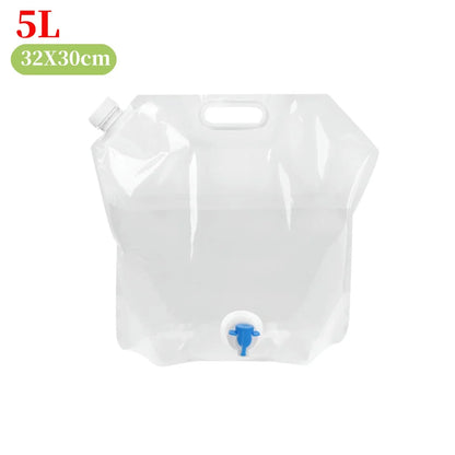 5 L Water Container with Faucet Water Carrier Canister Large Capacity Water Bottle Water Can Bucket Food Grade Water Container