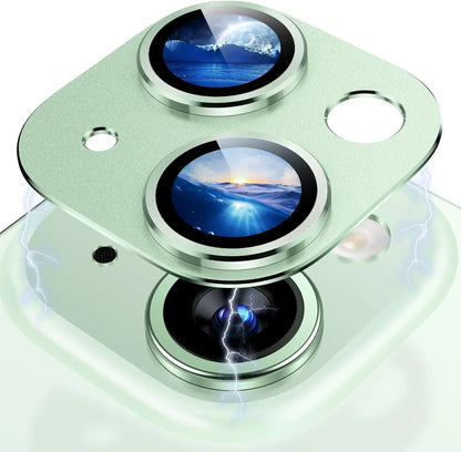 Blue Camera Lens Protection Cover For IPhone 16 15 Pro Max 16 Plus 13 12 Mini 14 13 Pro Max Tempered Glass Protector Accessories