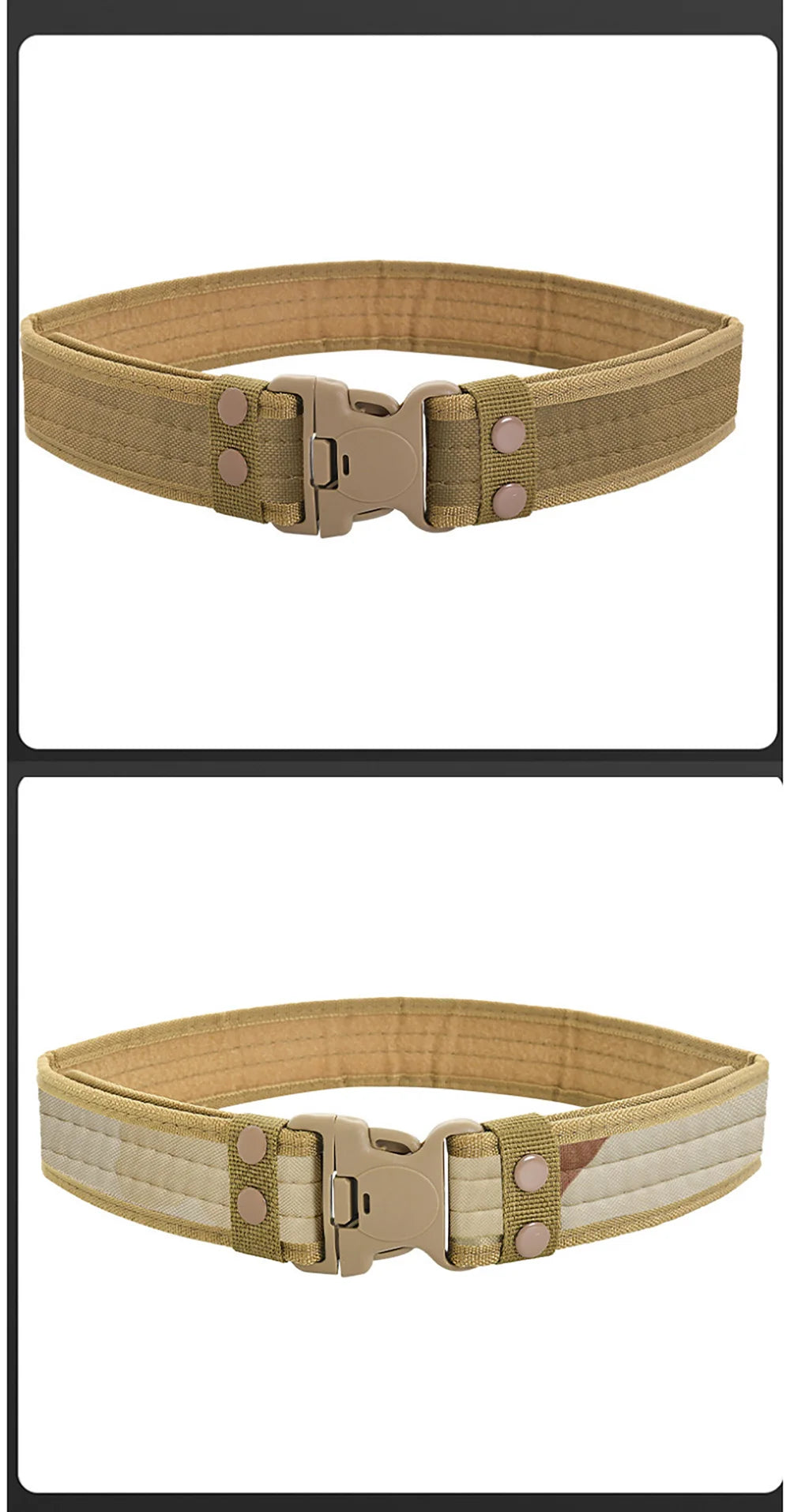 Men's Belt Outdoor Camouflage Tactical Belt Oxford Cloth Belt Mountaineering Belt Nylon Wide Waist Belt Work Belt Neutral Belts