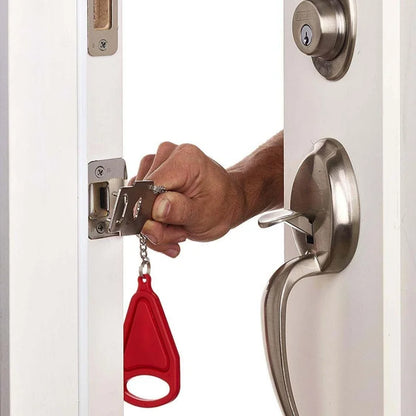 Travel Accommodation Door Security Lock Home Room Hotel Anti-theft Security Lock Metal Lock Portable Door Lock Security Latch