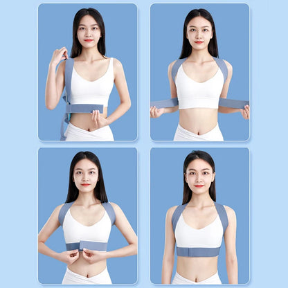 Posture Corrector Upper Posture Brace For Support Providing Shoulder-Neck-Back Relief Pain Adjustable For Men And Women