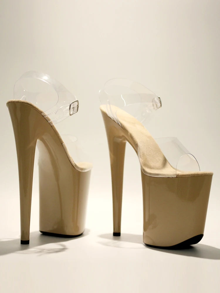 8Inch/20cm PVC upper Women's Platform Sandals party High Heels Shoes Pole Dance Shoes