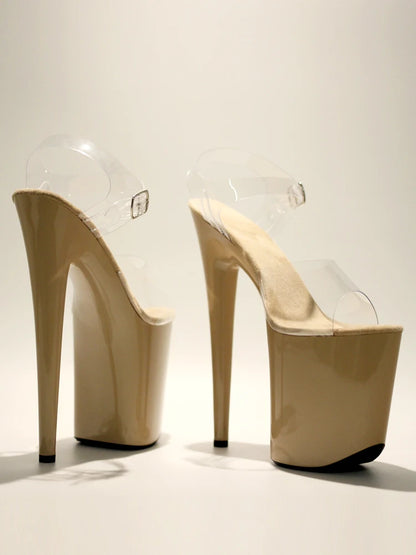 8Inch/20cm PVC upper Women's Platform Sandals party High Heels Shoes Pole Dance Shoes