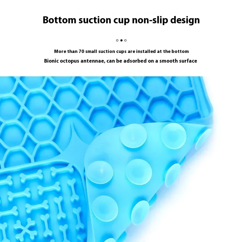 Silicone Pet Dogs Lick Mat Pet Dog Cat Slow Food Plate for Dog Bathing Distraction Dog Sucker Food Training Dog Feeder Supplies