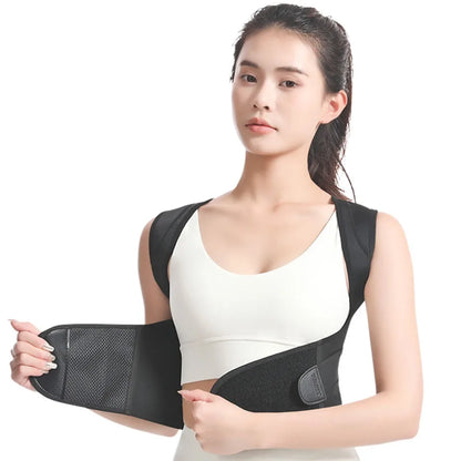 AOLIKES Back Brace Posture Corrector for Men and Women - Adjustable Posture Back Brace for Upper and Lower Back Pain Relief