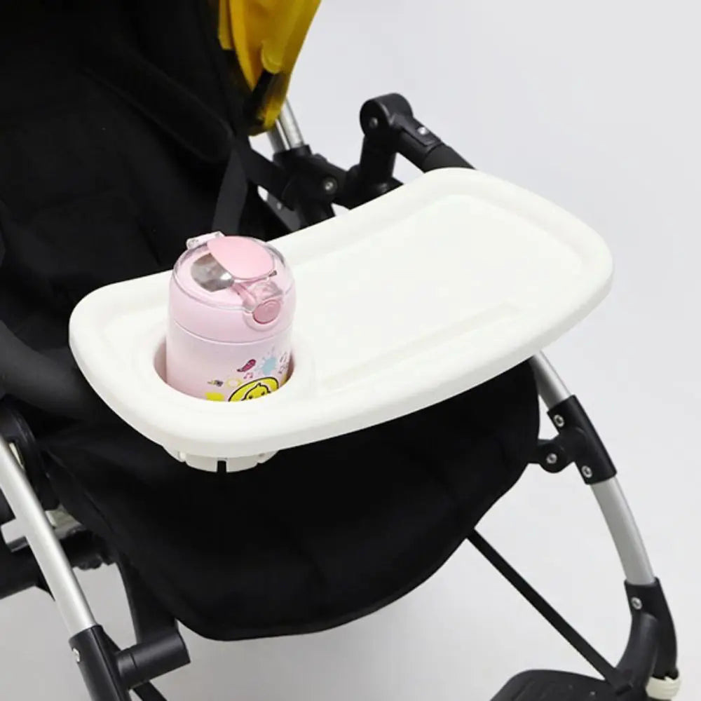 Snack Tray Baby Stroller Dinner Table Tray Milk Bottle Cup Holder Baby Stroller Dinner Table Cart Pram Snack Tray