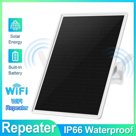 New Solar Outdoor WIFI Repeater,Weatherproof Wi-Fi Range Extender-2.4GHz Wireless Internet Signal Booster 20000mAh Battery