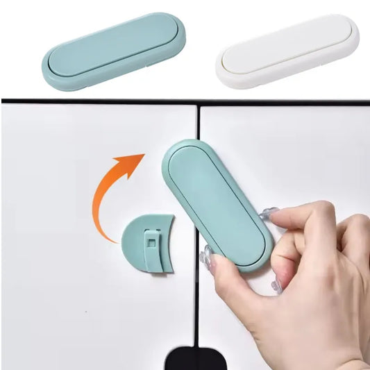 Children's Drawer Safety Latch Cabinet Door Protection Baby Anti Pinch Hand Invisible Lock Opposite Door Wardrobe Lock
