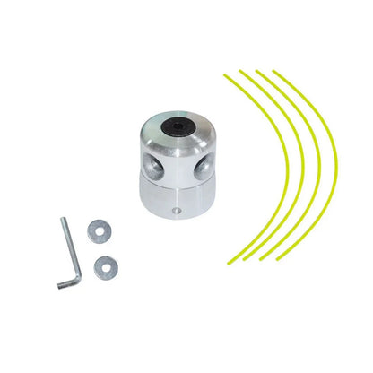 Lawn Mower Aluminum Head Hit Grass Head Metal Head Aluminum Column Straw Head Aluminum Trimming Tool Head