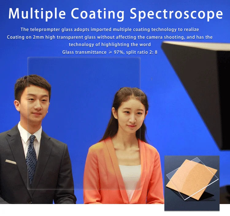 TYST TY-320 Portable Inscriber Tablet Teleprompter Artifact Video Remote Control for 7-10 inch Screen Computer DSLR Recording