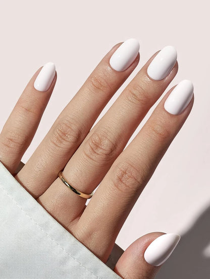 24PCS Press On Nails Short Pink Square Fingertip French Trim Press On Nails Love Design Sweet Nails Glisten Press On Nails