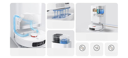 XIAOMI MIJIA OMNI 2 Robot Vacuum Cleaners C102CN Home Robot Vacuum Cleaners and Mop Combo APP Control Self Cleaning Empty Dock