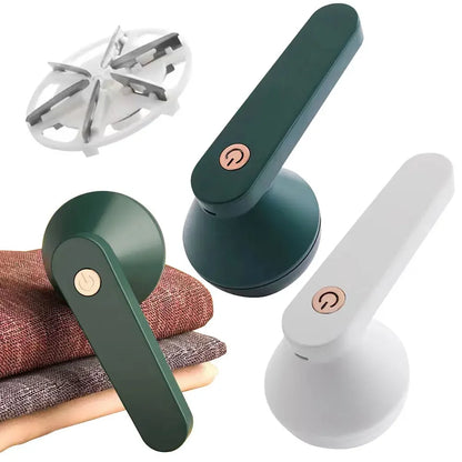 Electric Lint Remover Debobbler Clothes Shaver 6 Blades Portable Fuzz Remover USB Rechargeable Detachable Case for Home Travel