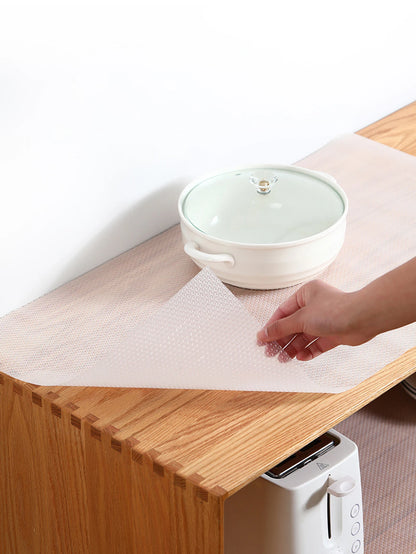 EVA Drawer Liner - Thickened Waterproof Shelf Paper for Kitchen Cabinets, Wardrobes & Shoe Storage (Oil/Mold Proof, Non-Slip)