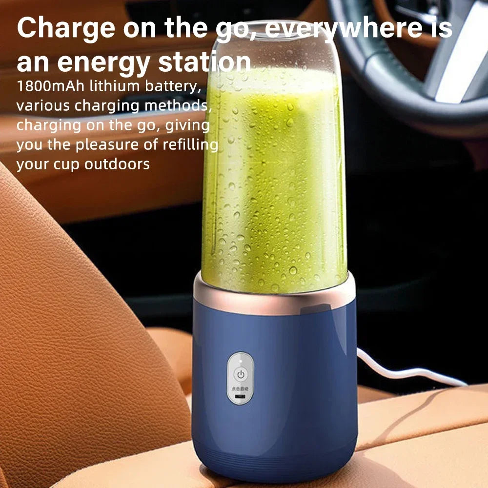 400ml Mini Electric Portable Juicer USB Rechargeable Travel Blender with Computer Blade Cup Blender Popular Fruit Juicer
