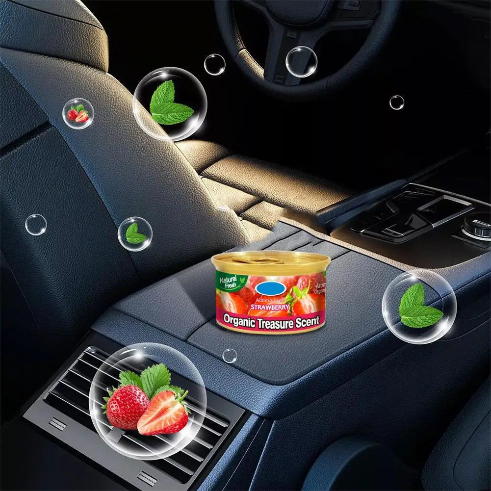 Car Air Freshener Odor Eliminator Canned Strawberry Fragrance Essential Long-Lasting Strong Aromatherapy For Car Interior Decora