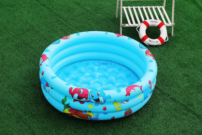 Reusable Inflatable Swimming Pool Double Layer Garden Portable Thickened For Kids Water Toys Party Round Indoor Outdoor Paddling