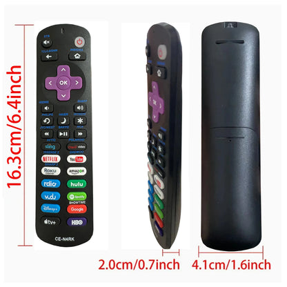 New Replacement Remote Control Fit for All Roku TV, Compatible for TCL Roku/Hisense Roku/Onn Roku/Aparatos/Insignia Roku/HITACHI