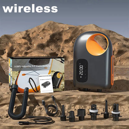 Electric Air Pump Inflatable DC Sup Pump 20 PSI Electric Inflatable Deflatable Air Inflator for Surfing Paddle Board Boat Kayak