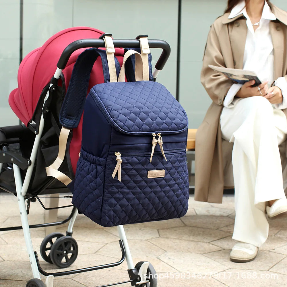 Diaper Bag Backpack,Waterproof Baby Diaper Bag with Changing Pad Converts into Baby Tote Bag Diaper Backpack Stroller Bag and Cr