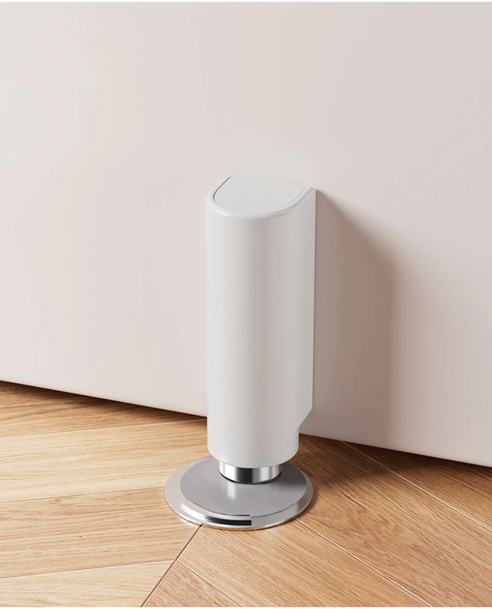 Stainless Steel Magnetic Door Stopper, Gray Black Nail Free Door Base, Door Hardware Door Close Prevention Door Stop Door Closer