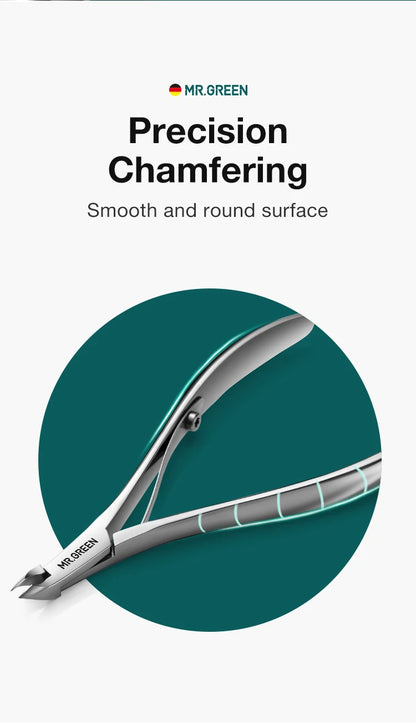 MR.GREEN Nail Cuticle Nipper Manicure Scissors Stainless Steel Dead Skin Remover Pusher Tool Trimmer