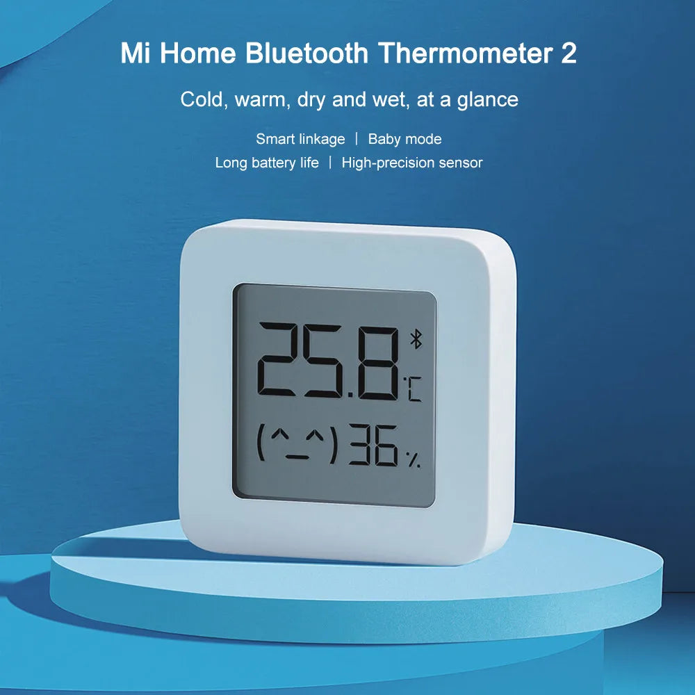 Original Mijia Smart LCD Screen Digital Thermometer 2 Mijia Bluetooth Temperature Humidity Sensor Moisture Meter Mijia Only 1
