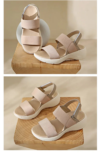 Women's Platform Sport Sandals Summer 2025 Comfortable Woman Shoes Fashionable Beach Green Sandal Black Sandalias De Mujer