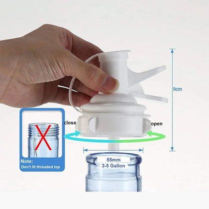 Water Dispenser Valve, Water Jug Dispenser Valve Water Jug Cap Bottle Spout Reusable Plastic Spigot Faucet beverage dispenser