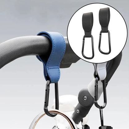 Baby Stroller Hanging Hook Kids Pram Handlebar Hanging Hooks Mommy Bag Handfree Storage Universal Motorcycle Handle Bar Hook