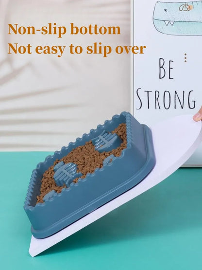 Pet Slow Food Bowl Anti-choking Feeder PP Plastic Dish Bowl Home Dog Eating Plate Anti-gulping Feeding Supplies