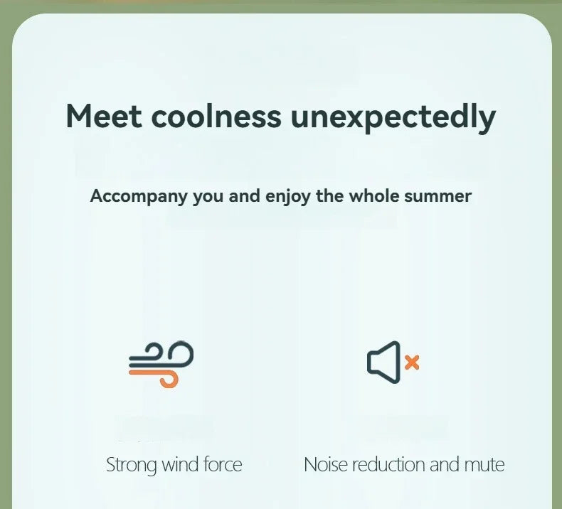 New Foldable Handheld Desktop USB Rechargeable Mini Fan Cartoon Design with Hook for Mountaineering Outdoor Home Office use