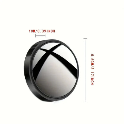 A pair of 360-degree adjustable wide-angle blind spot mirrors, reversing mirrors, and rearview mirrors