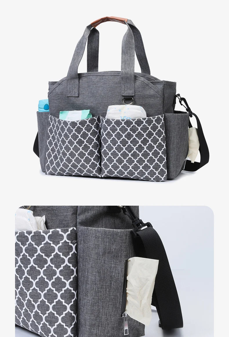 Large Capacity Mommy Bag for Women Totes Baby Diaper Nappy Bags Shoulder Nappy Ladies Maternity Shopping Bags