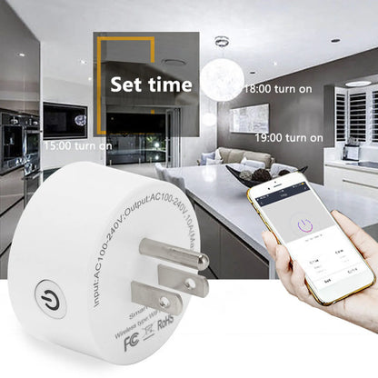 App Remote Control Smart Plug Smart Plug Intelligent Plug Wireless Smart Plug Phone App Remote Control PC 10A for ZigBee3.0 AC