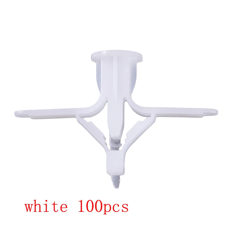 50/100Pcs Expansion Drywall Anchor Kit With Screws Self Drilling Wall Home Pierced Special For Nylon Plastic Gypsum Board 앙카