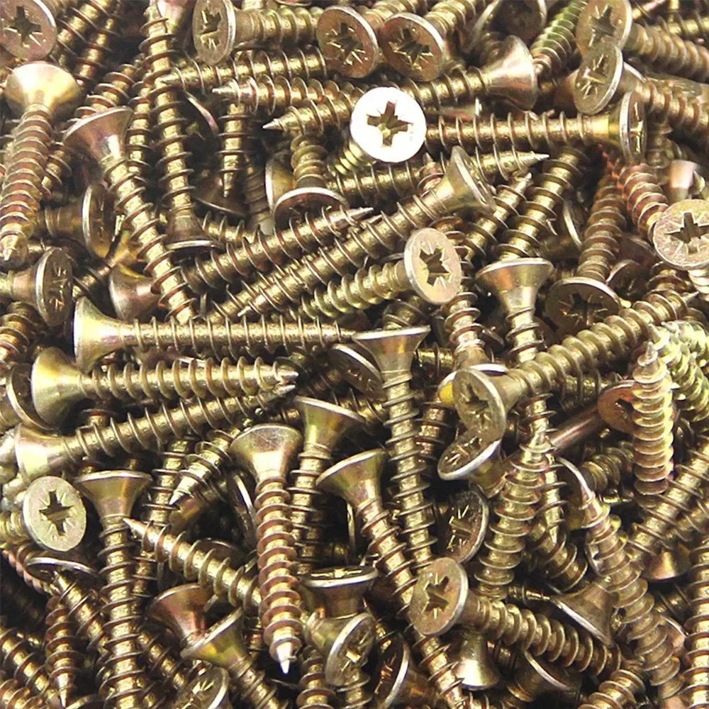 100/200pcs Self Drilling Drywall Anchors with ScXrews Expansion Nail Self-Tappe Screw Kit Heavy Duty Metal Wall Anchors 12X30mm