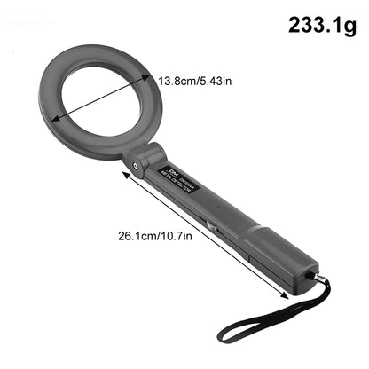Handheld Metal Detector Collapsible Portable Metal Detector Waterproof High Sensitivity Metal Detectors Buzzer Alarm