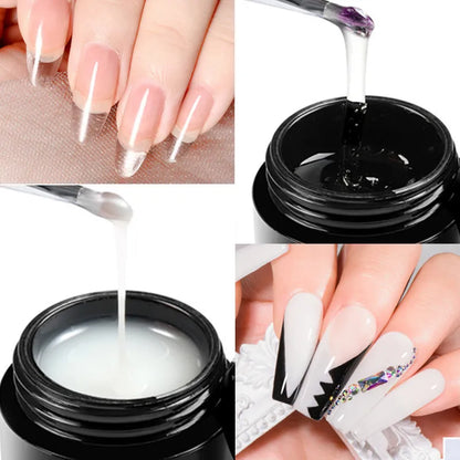 Baby Boomer Extension Nail Gel Set UV Builder Ombre Nails Camouflage Quick Extension Gel Extended Nails Art Gel Kits Manicure
