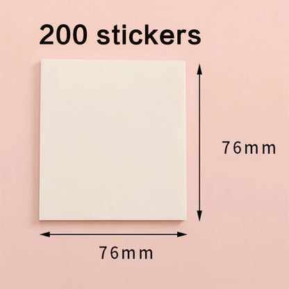 50/100 Sheets Sticky notes Reusable Transparent sticky notes Waterproof note paper for School office stationery Bookmark Marker