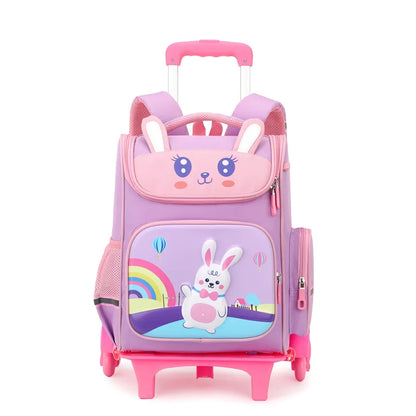 Kids Trolley Backpack For Girls Primary School Rolling Backpack for Boys School bag with Wheels School Wheeled Backpack Book Bag