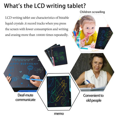 16" / 20" Lcd Writing Tablet / Drawing Tablet / Drawing Board Smart Erasable Graphics Tablet Drawing Writing Pad  Children toys
